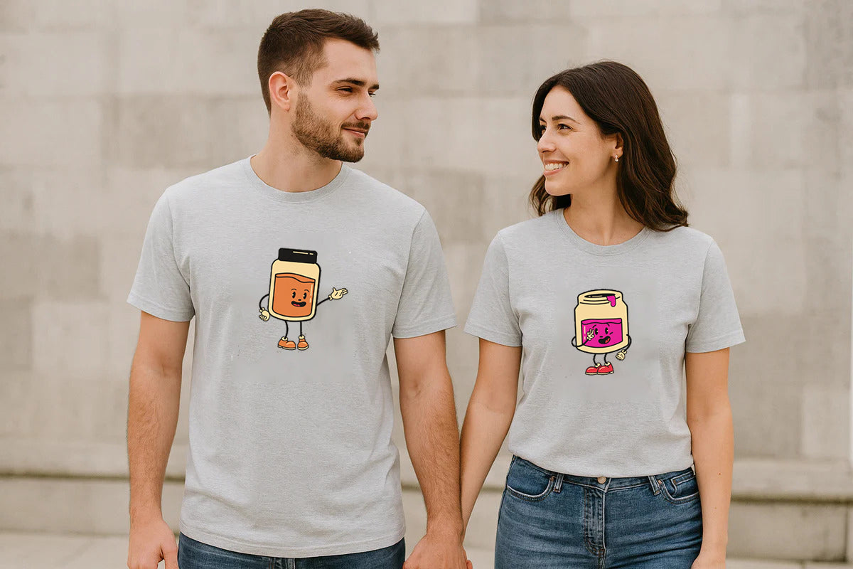 His and Her Matching Couple T-Shirt