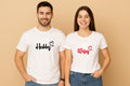 Hubby Wifey Couple T-shirt