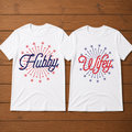 Hubby Wifey Matching Couple T-Shirt