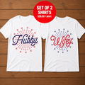 Hubby Wifey Matching Couple T-Shirt