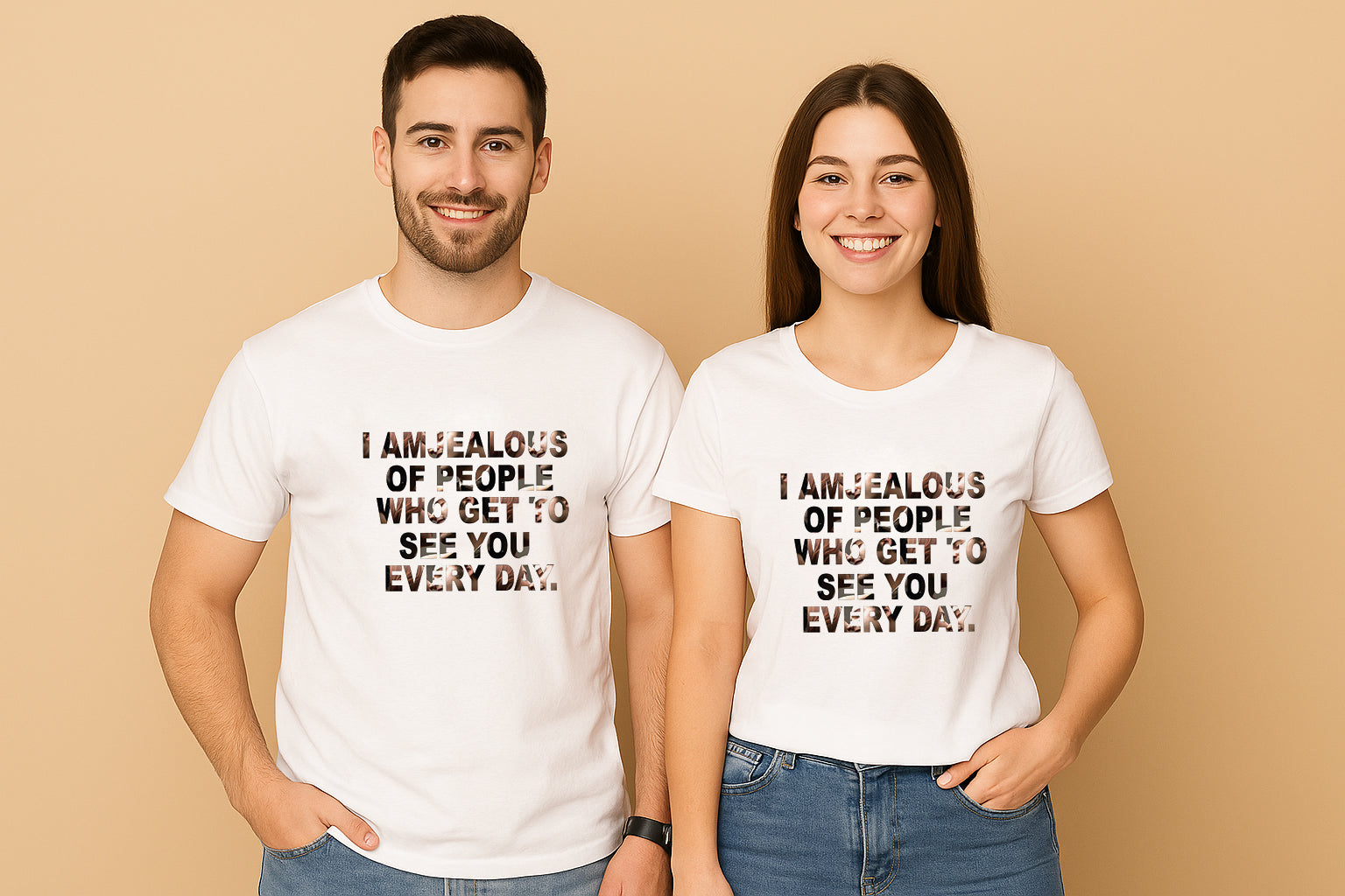 I Am Jealous Of People Couple T-Shirt
