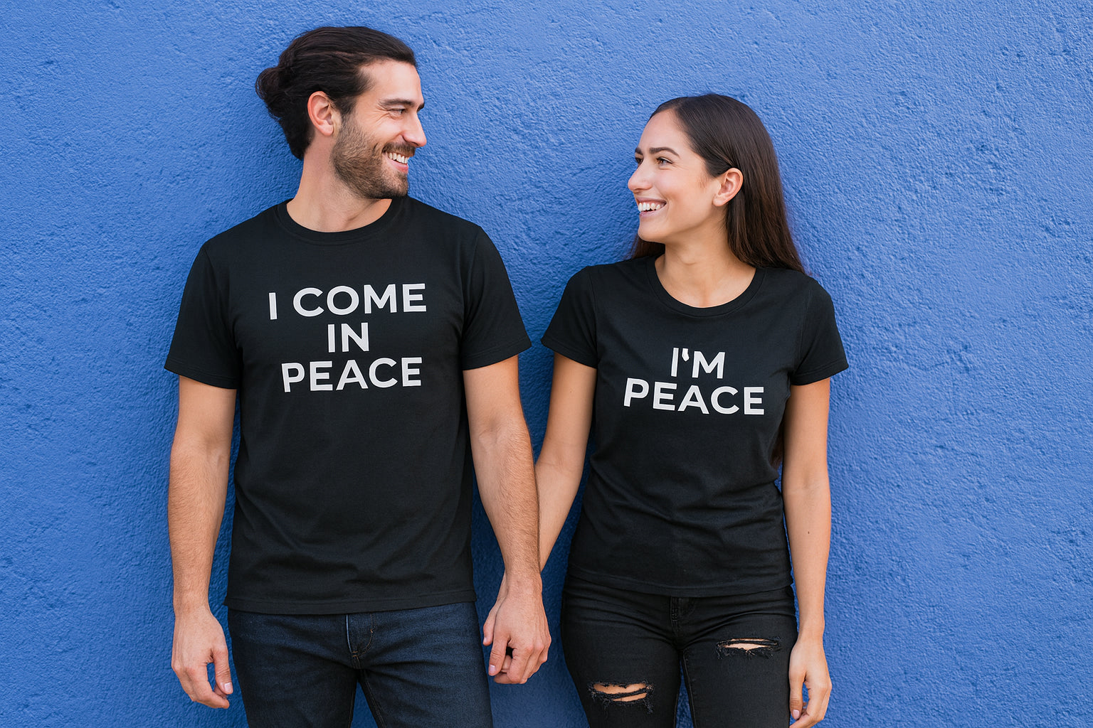I Come In Peace Couples Matching T Shirt