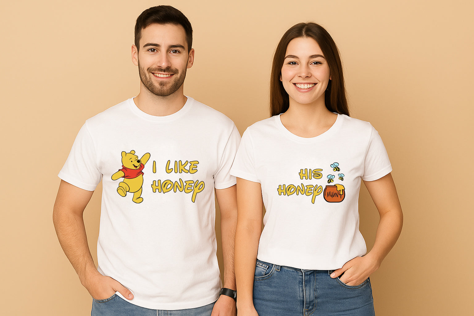 I Like Honey His Honey Winnie The Pooh Couple T Shirt