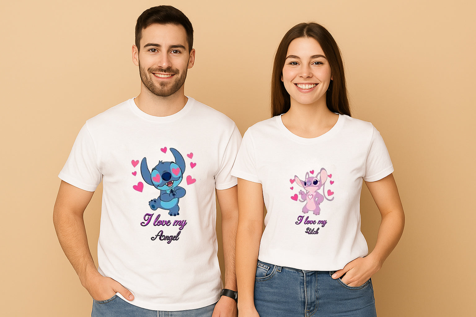 I Love My Stitch Couple T Shirt