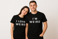 I Love Weird Couple T Shirt