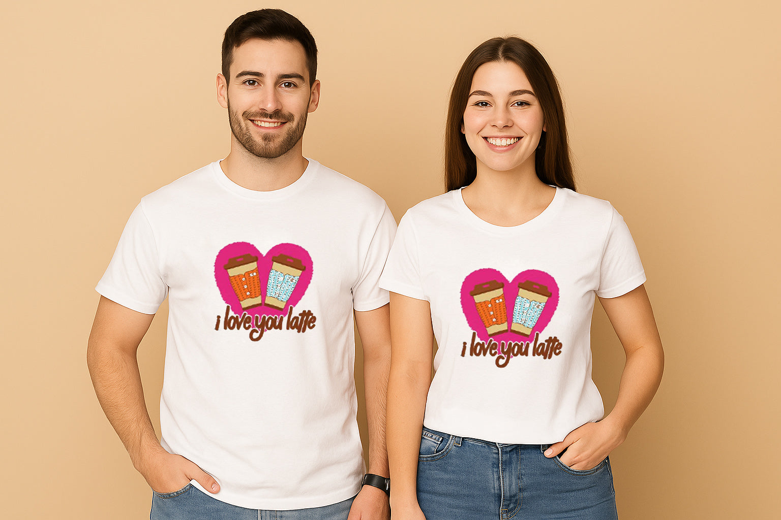 I Love You Latte Couple T Shirt
