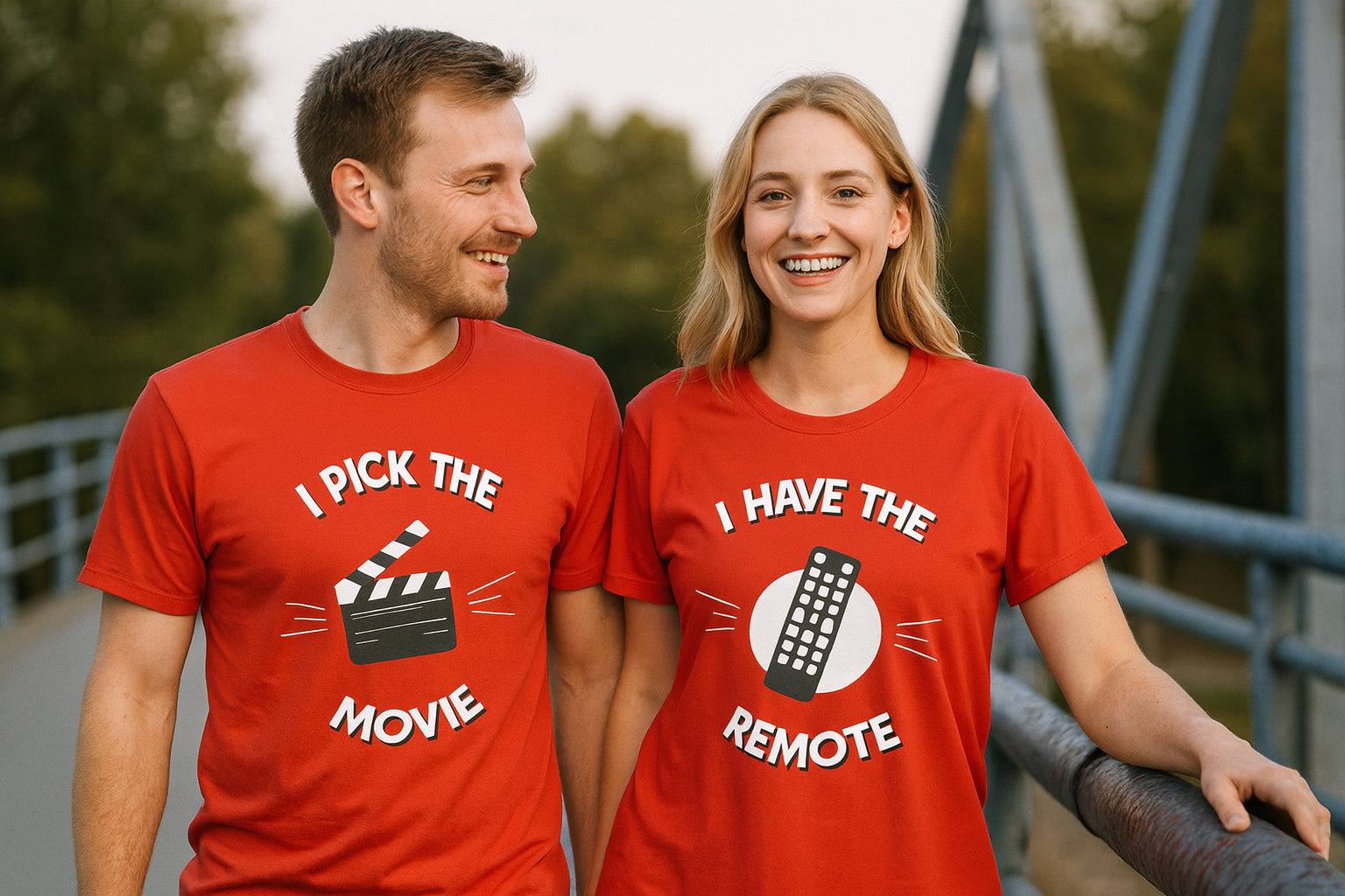 I Pick The Movie I Have The Remote Couple T Shirt