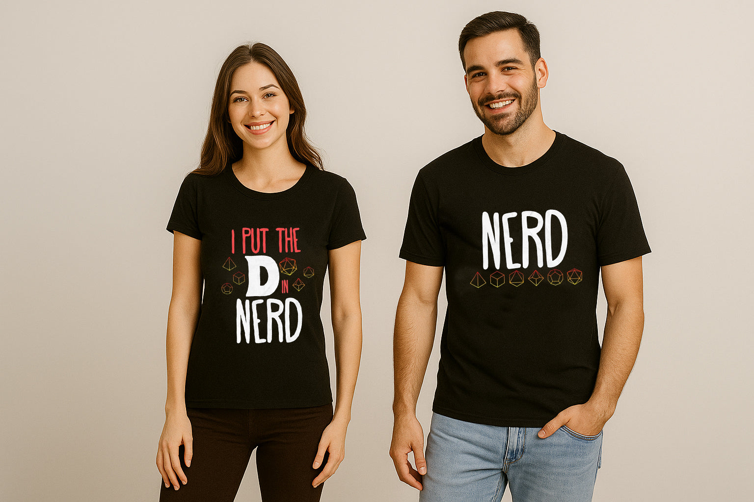 I Put The D Nerd Couple T Shirt