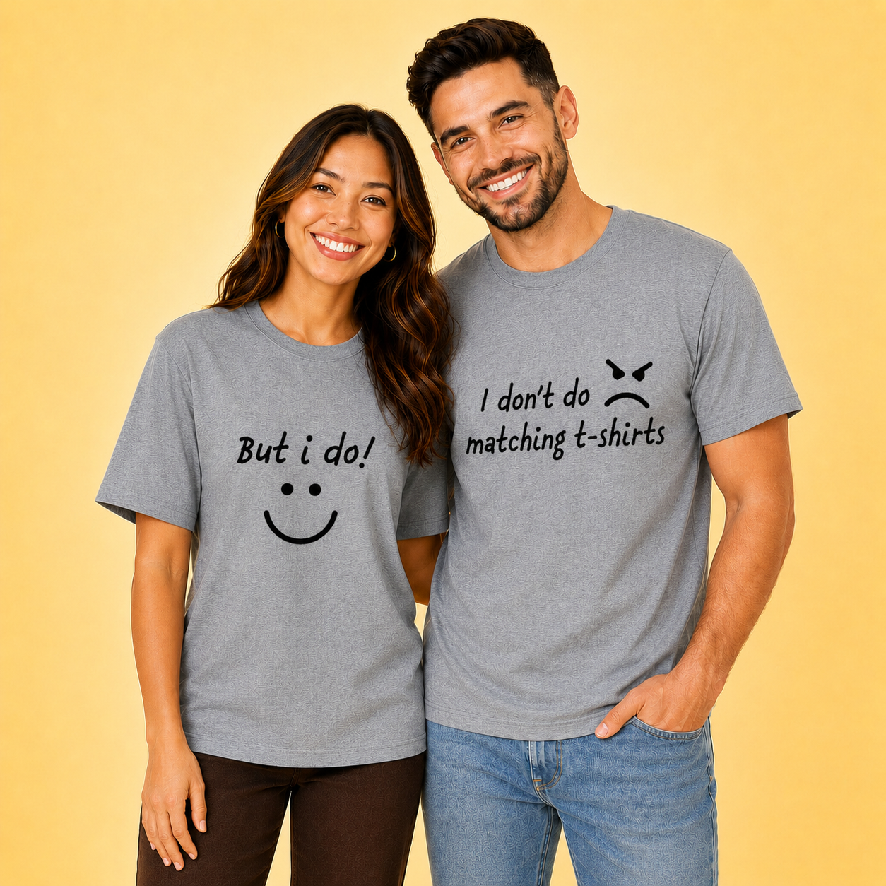 I Don't Do Matching T Shirt But I Do Grey Couple T Shirt