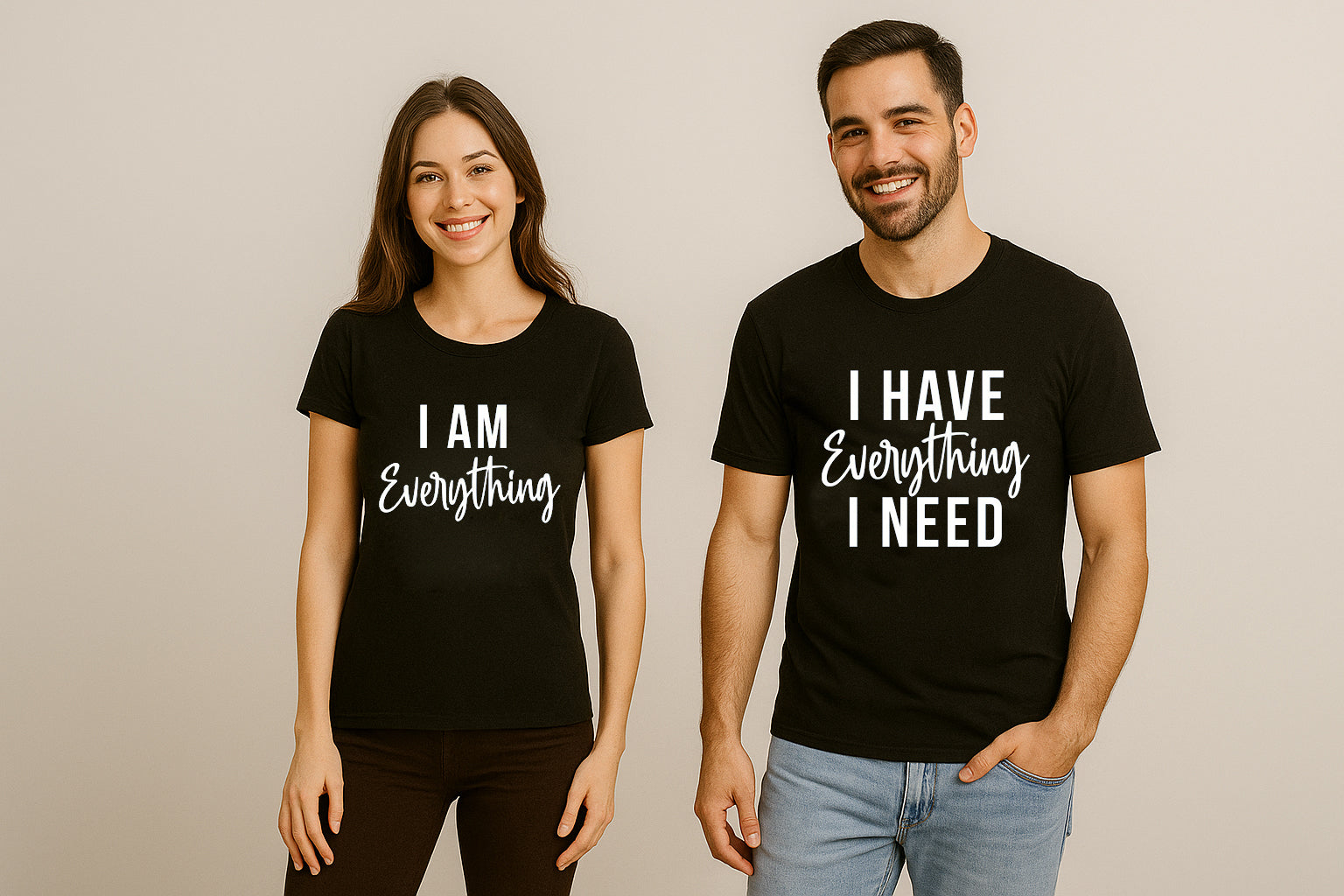 I Have Everything I Need Couple T Shirts