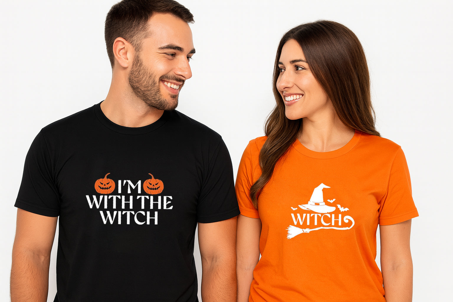 I'm With The Witch Couple T-Shirt