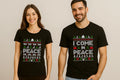 I come in peace couple t-shirt