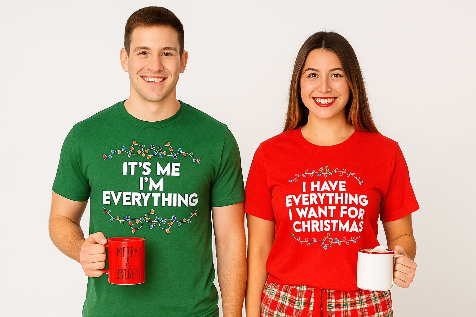 It's Me I'm Everything Christmas Couple T Shirt