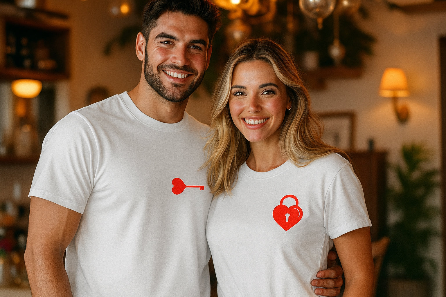 Key Love Couple T Shirt