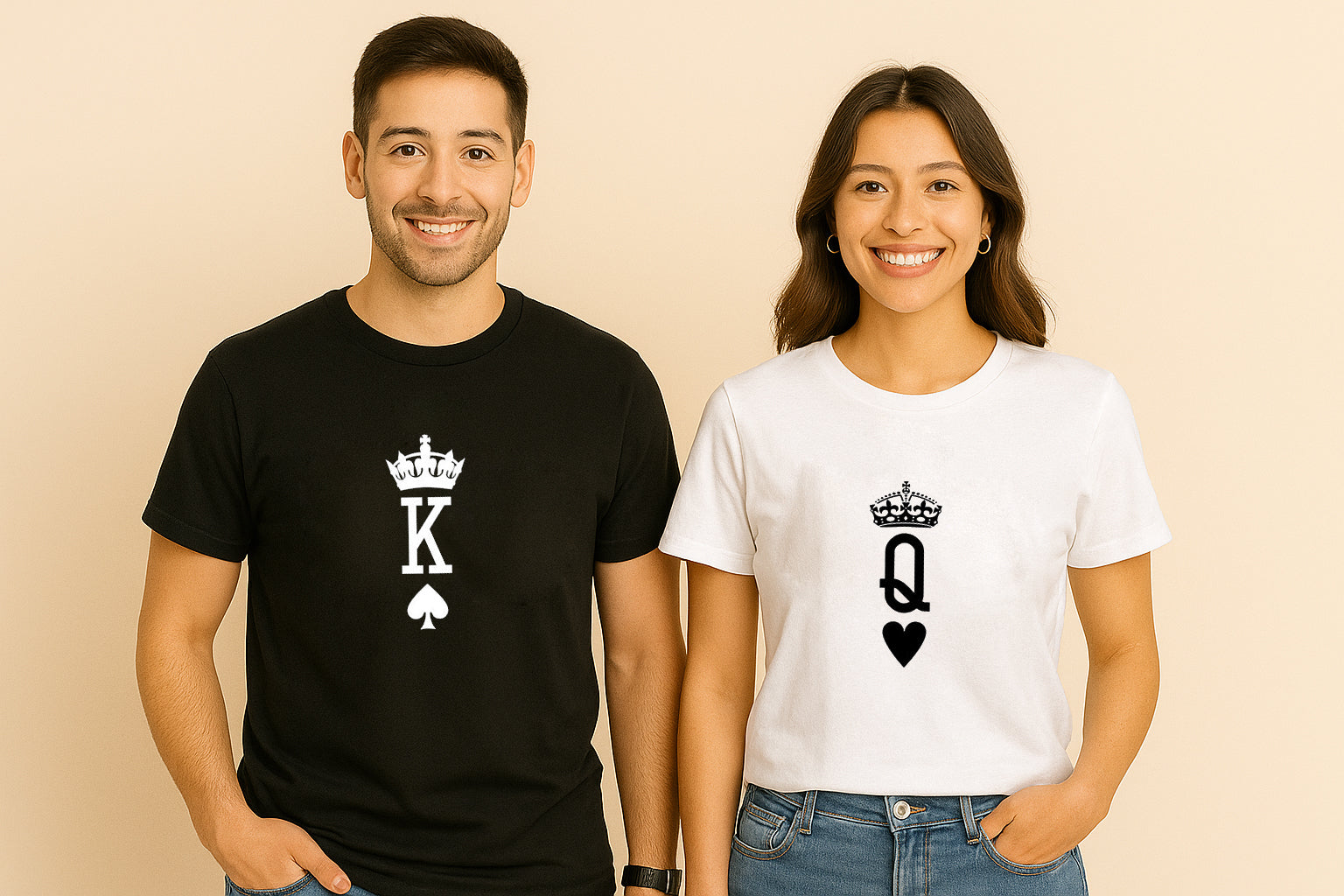 King And Queen Couple T Shirt