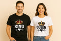 King & Queen Couple T Shirt