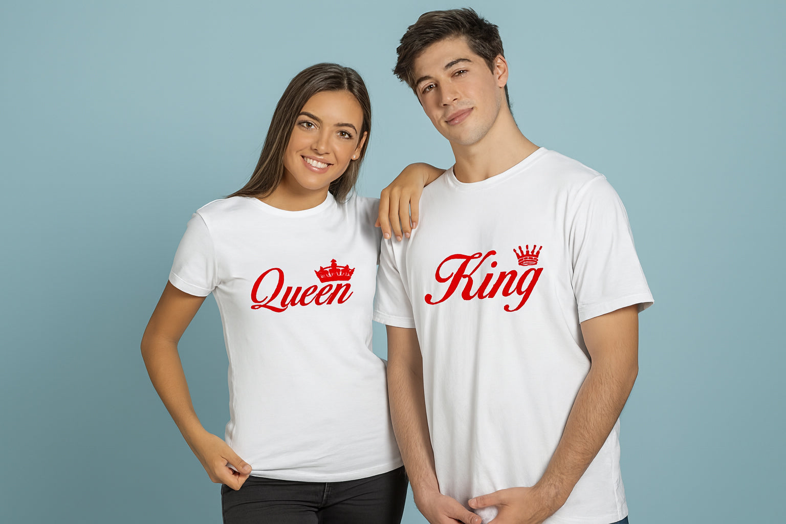 King Queen Couple T-Shirt