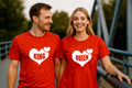 King Queen Heart Couple T-Shirt