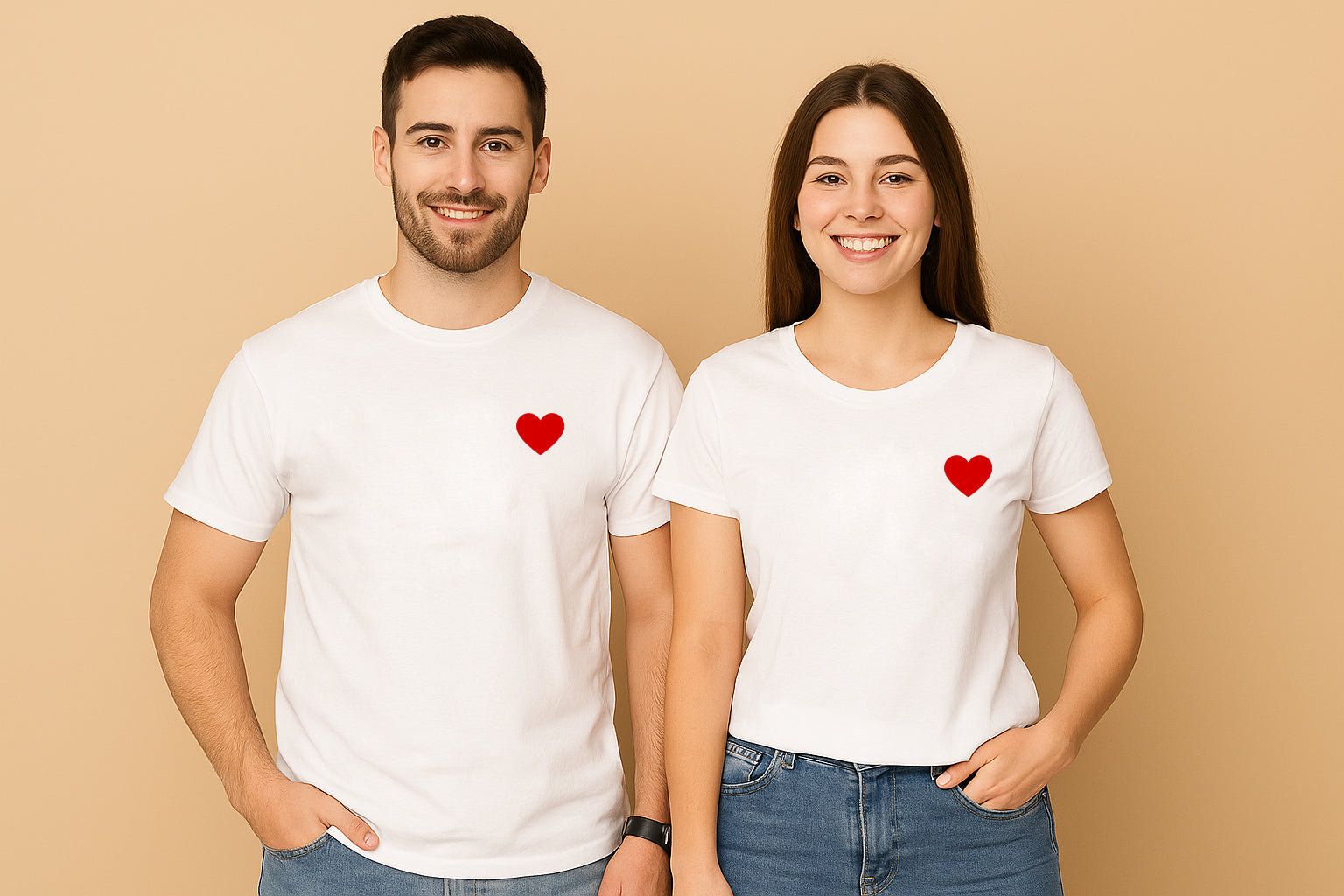 LOVE JETAIME unisex couple tshirt