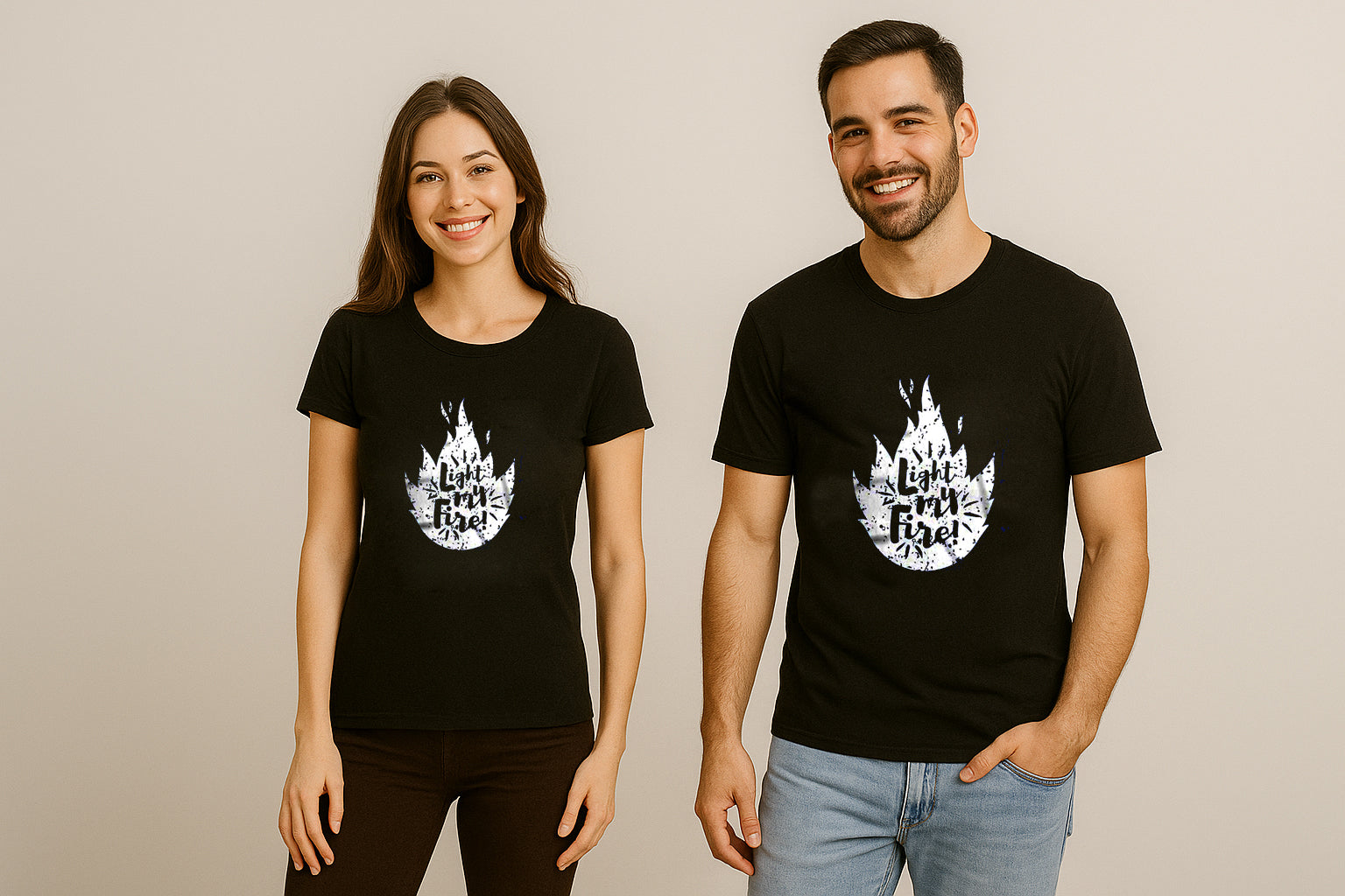 Light My Fire Couple T-Shirt