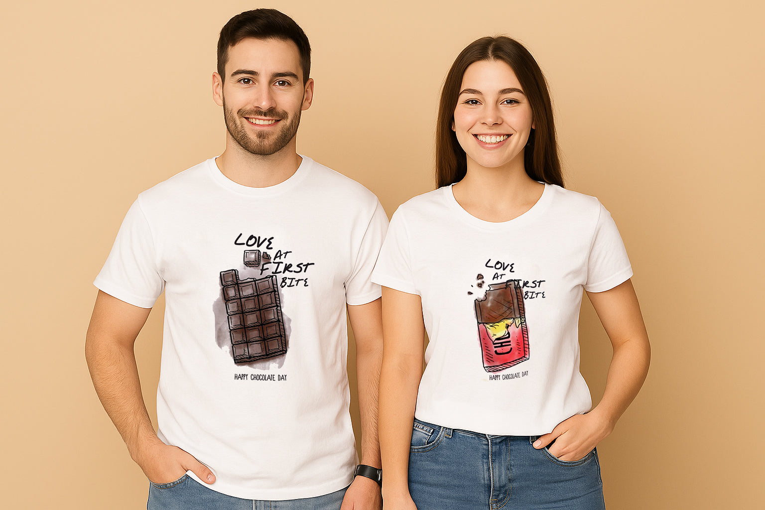 Love At First Bite Couple T-Shirt