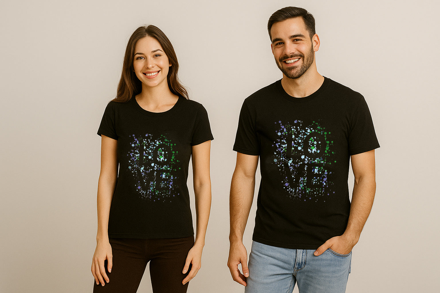 Love Splash Couple T-Shirt