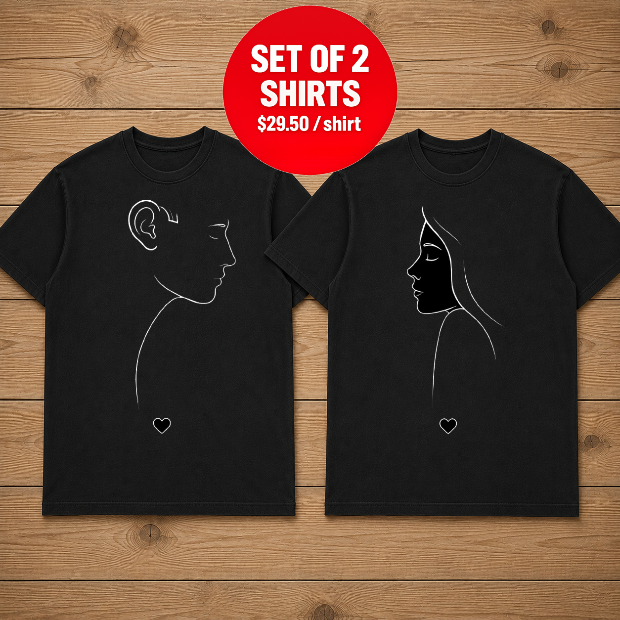Man And Woman Love Couple T-shirts