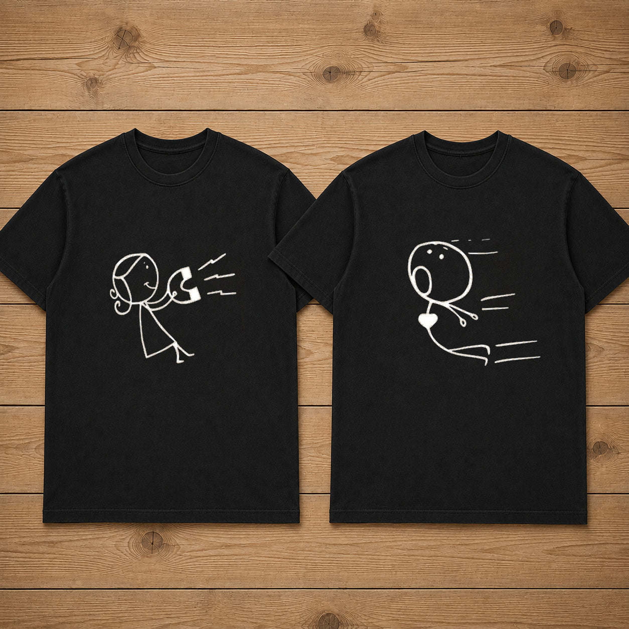 Magnet Couple T Shirt