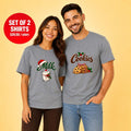Milk and Cookie Chirstmas Couple Matching T-Shirt