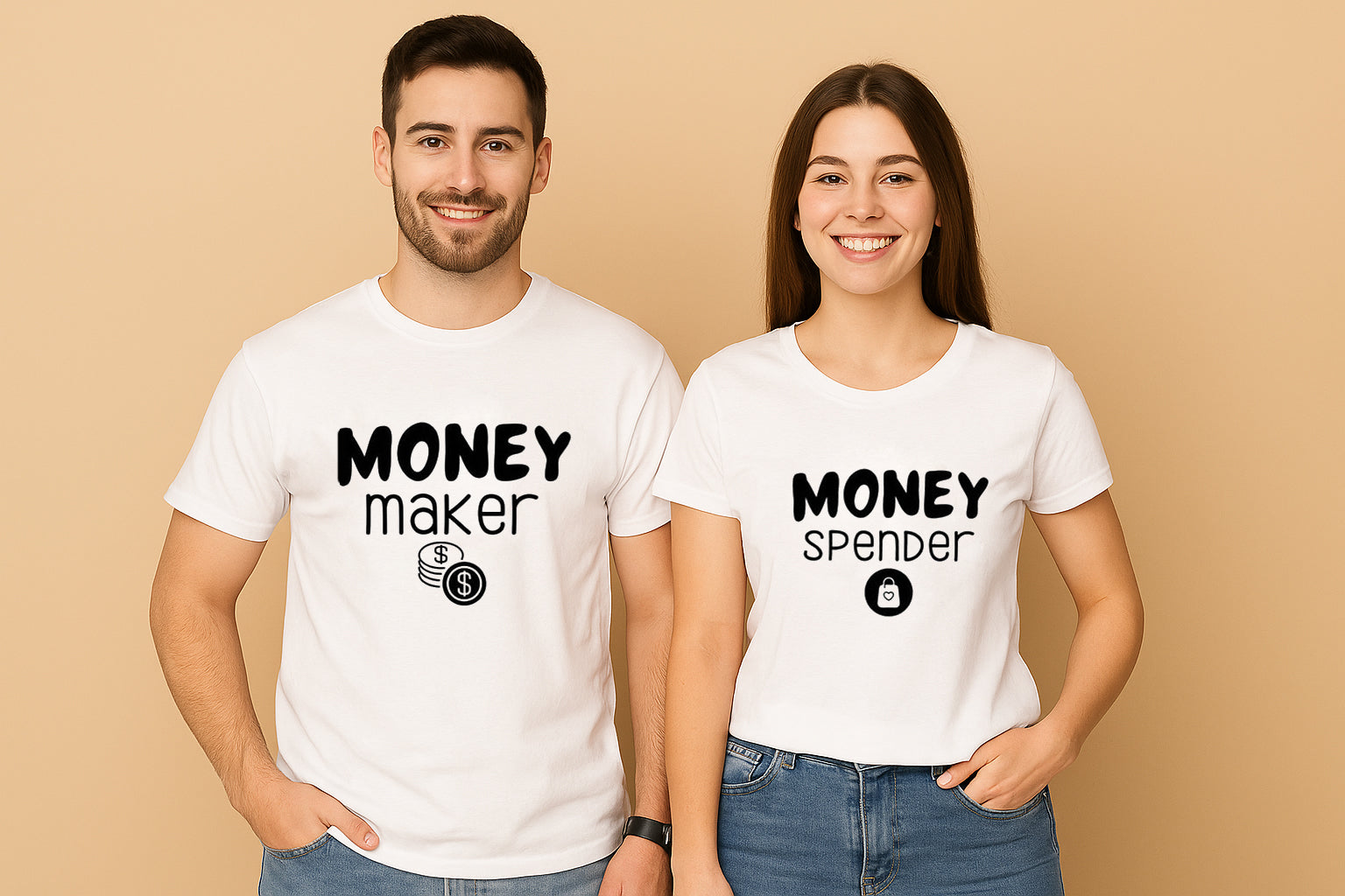 Money Maker Spender Couple T Shirt