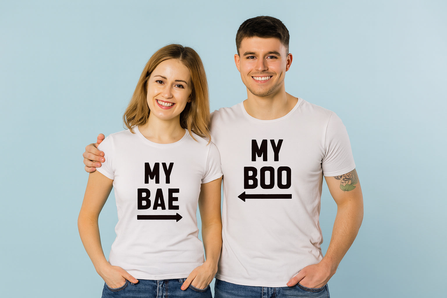 My Bae My Boo Couple T Shirt