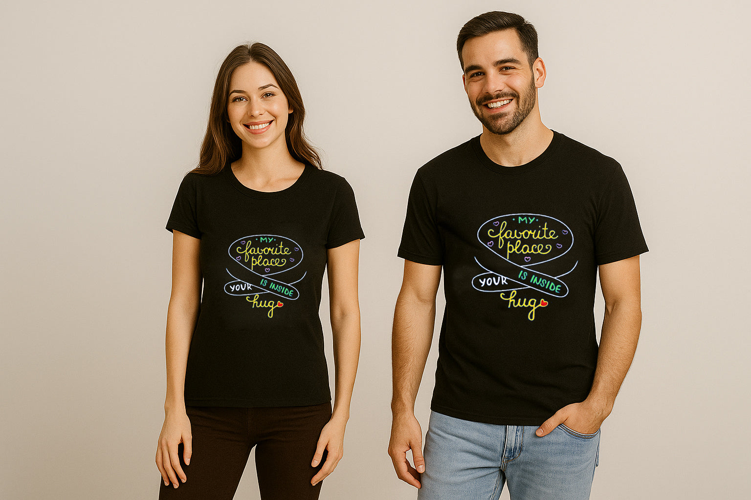 My Favourite Place Couple T-Shirt