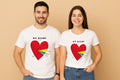 My Hearts Pie Chart Couple T-Shirt