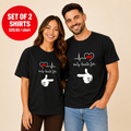 My Heart Only Beats For Her Couple T Shirt