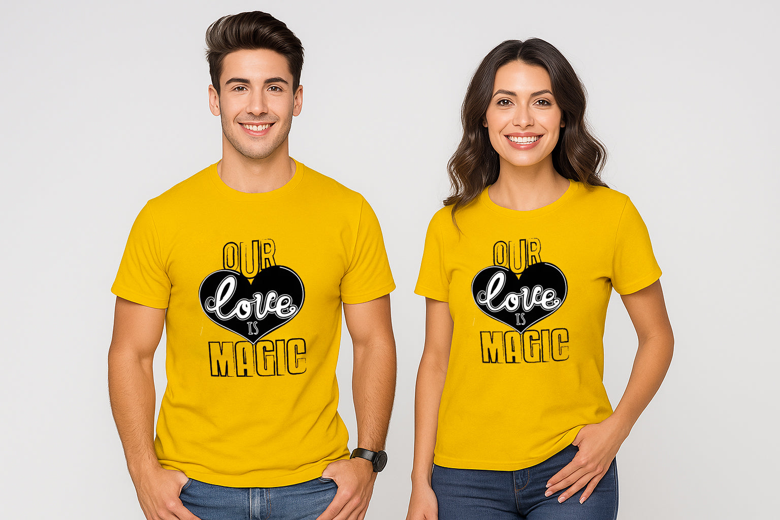 Our Love Is Magic Matching Couple T-Shirt
