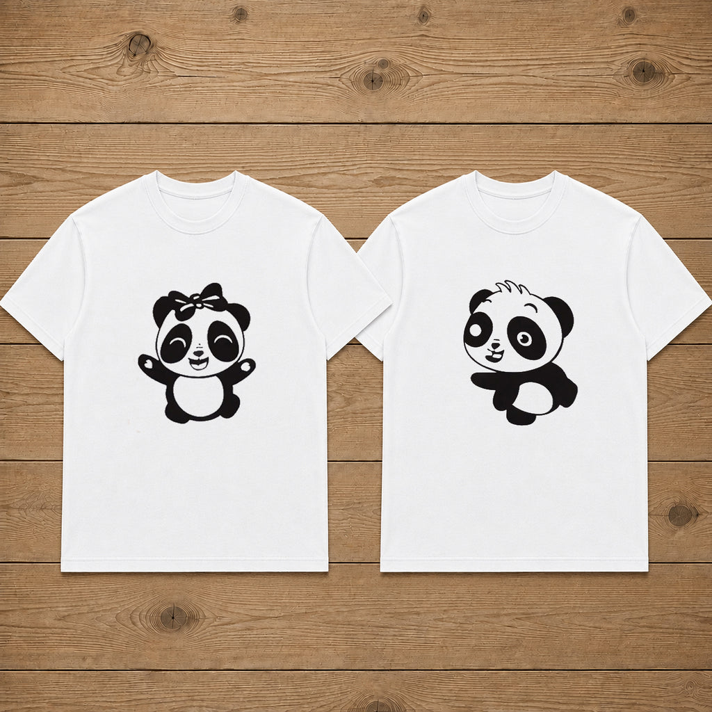 Panda's Cute Couple T Shirt