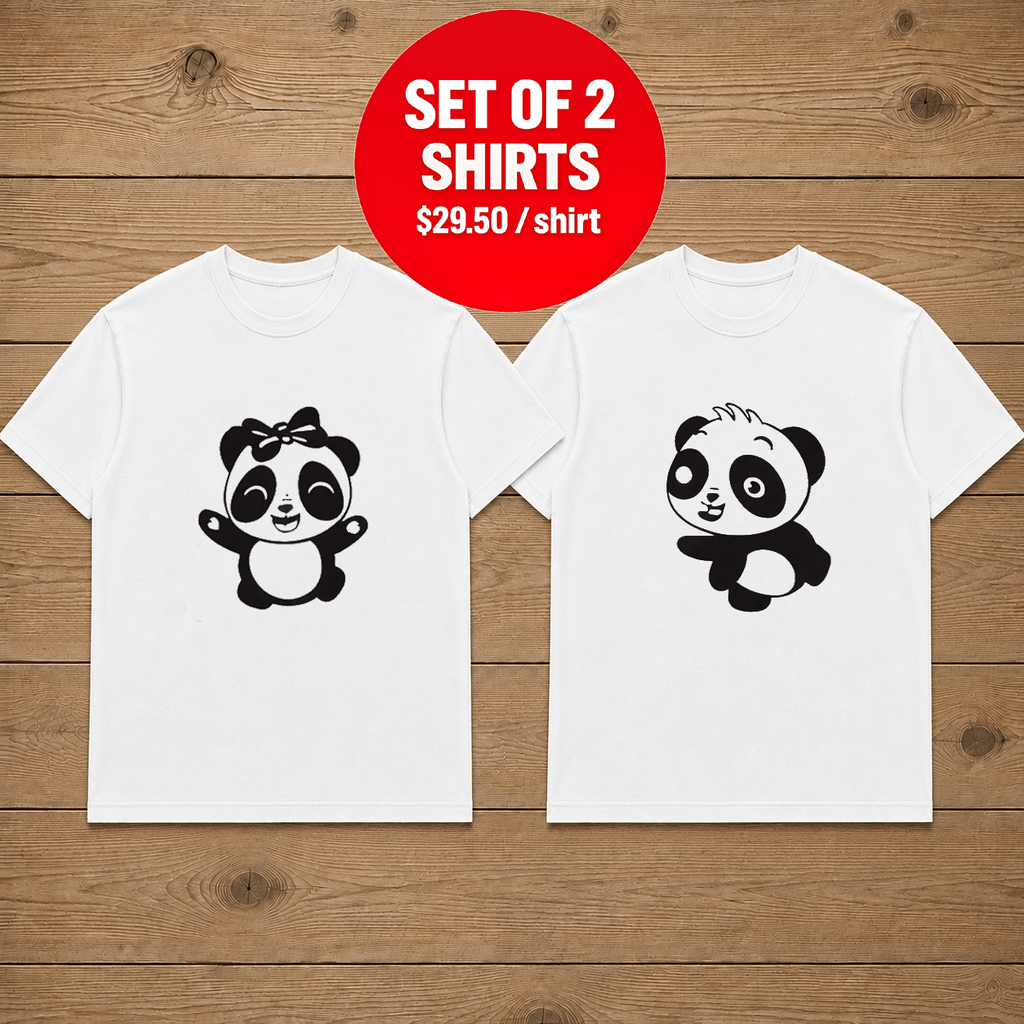 Panda's Cute Couple T Shirt