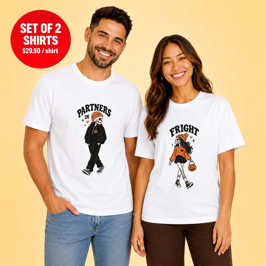 Partners In Fright Matching Couple T-Shirt