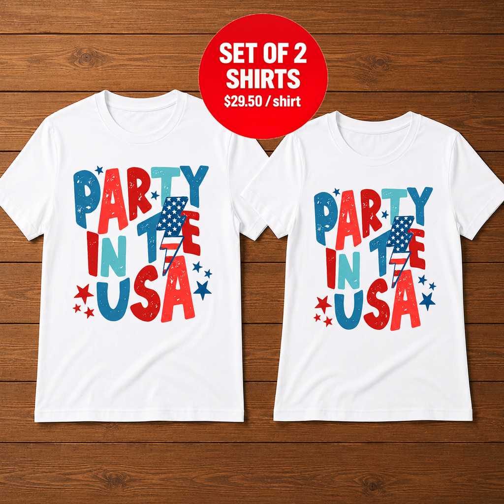Party In The USA Couple T-Shirt