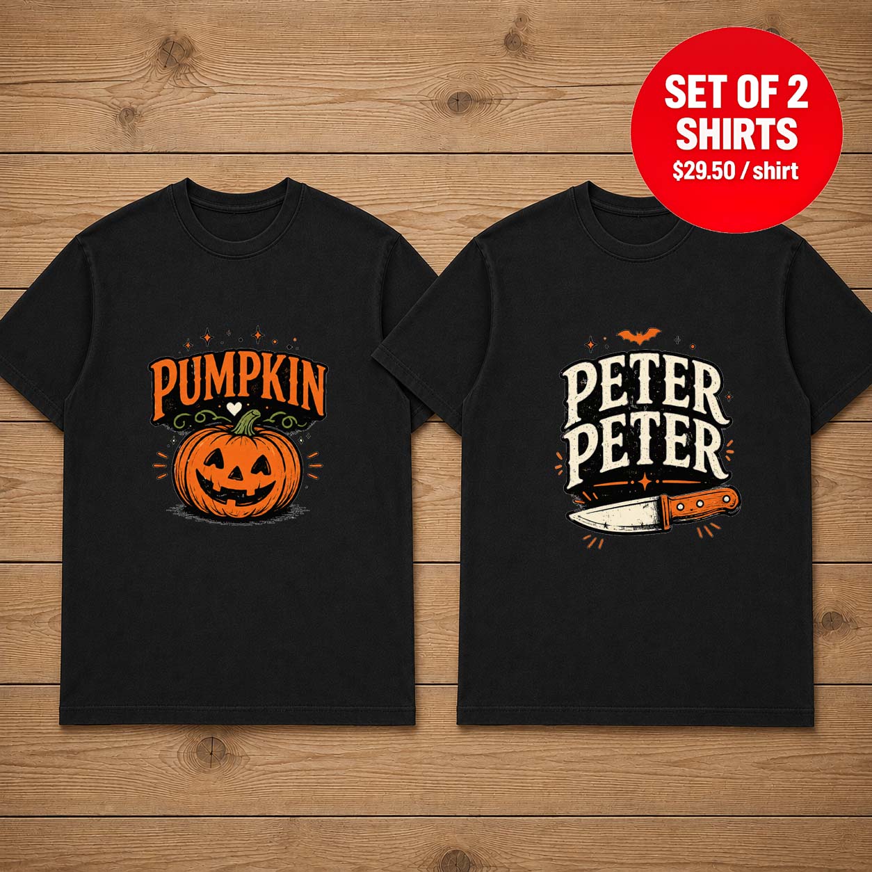 Peter Peter Pumpkin Matching Couple T-Shirt