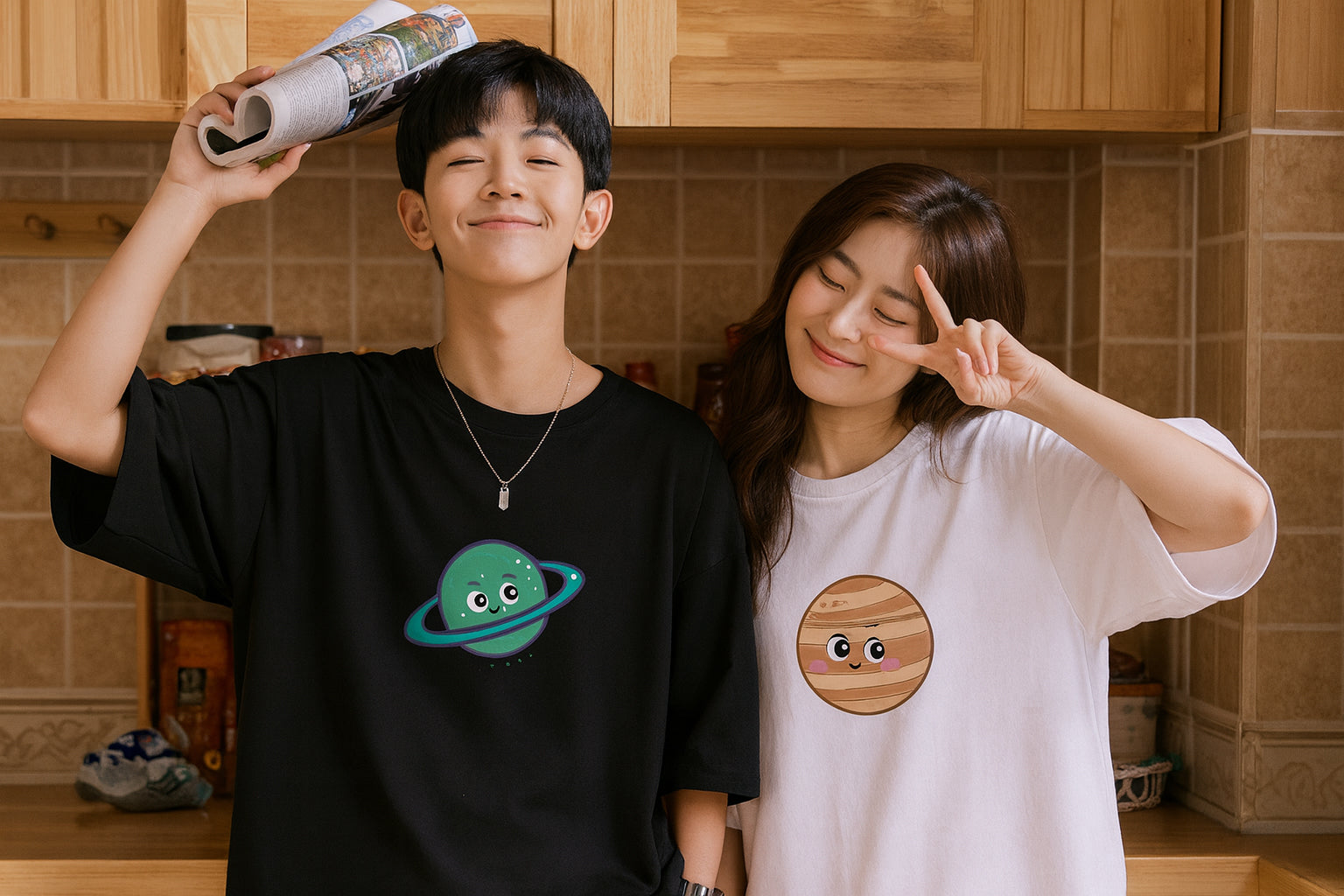 Planet Couple T Shirt