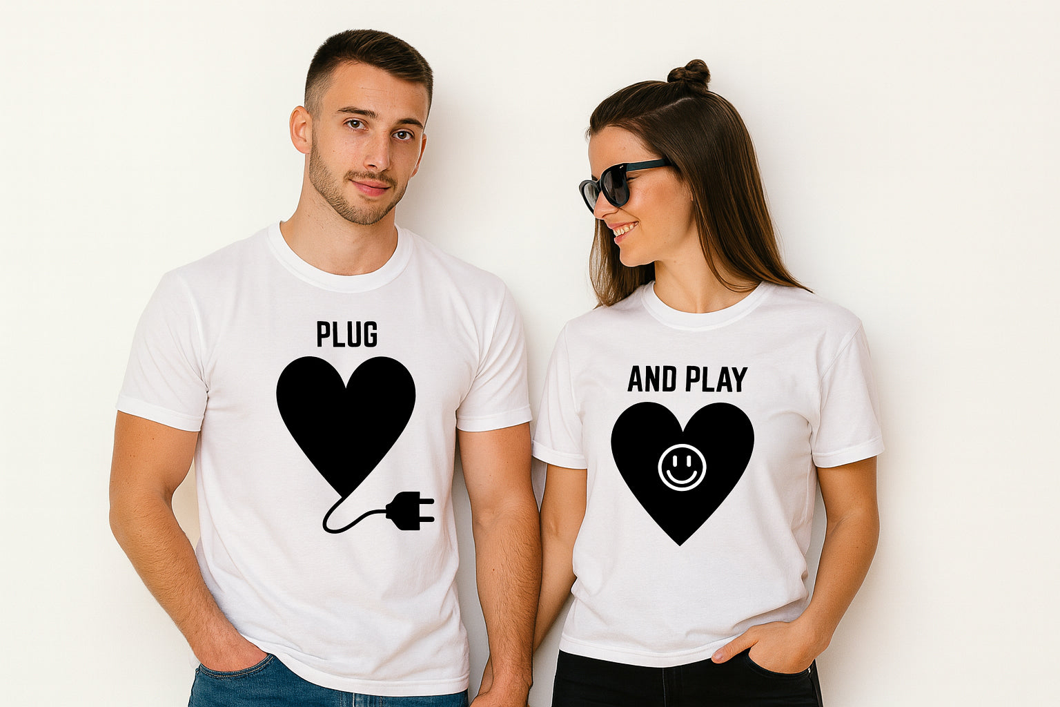 Plug And Play Couple T Shirt