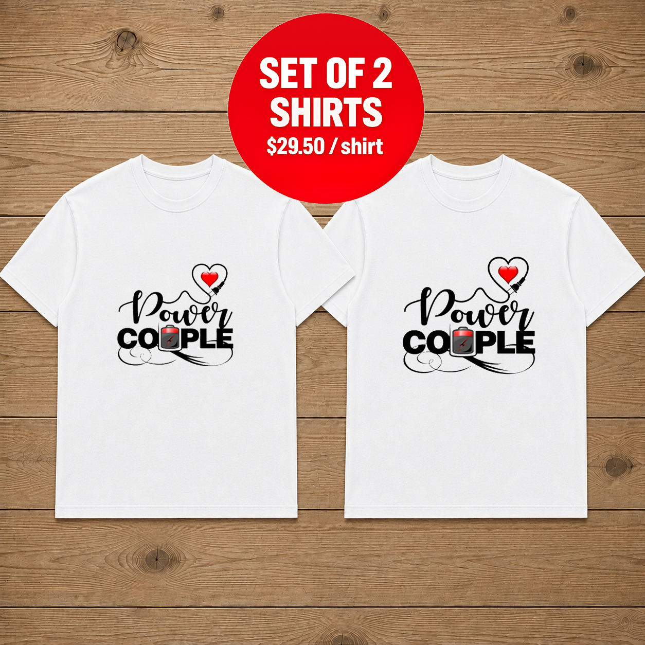 Power Couple Couple T Shirt