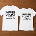 Power Couple Powered By God T-Shirt