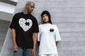 Puzzle Piece Heart Couple T Shirt