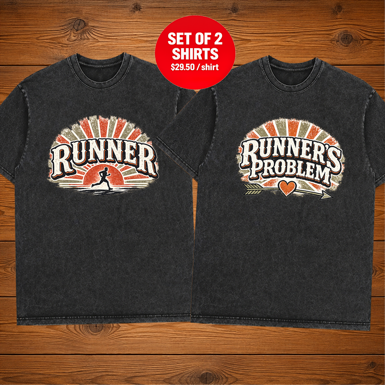 Runner and Runners Problem Matching Couples T-shirt