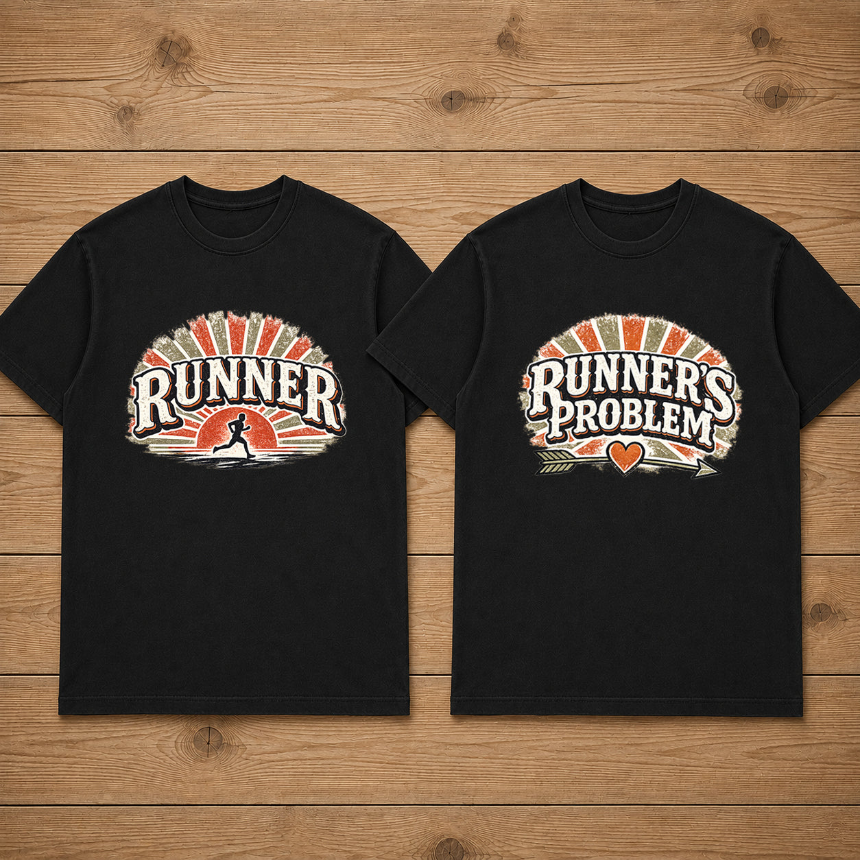 Runner and Runners Problem Matching Couples T-shirt