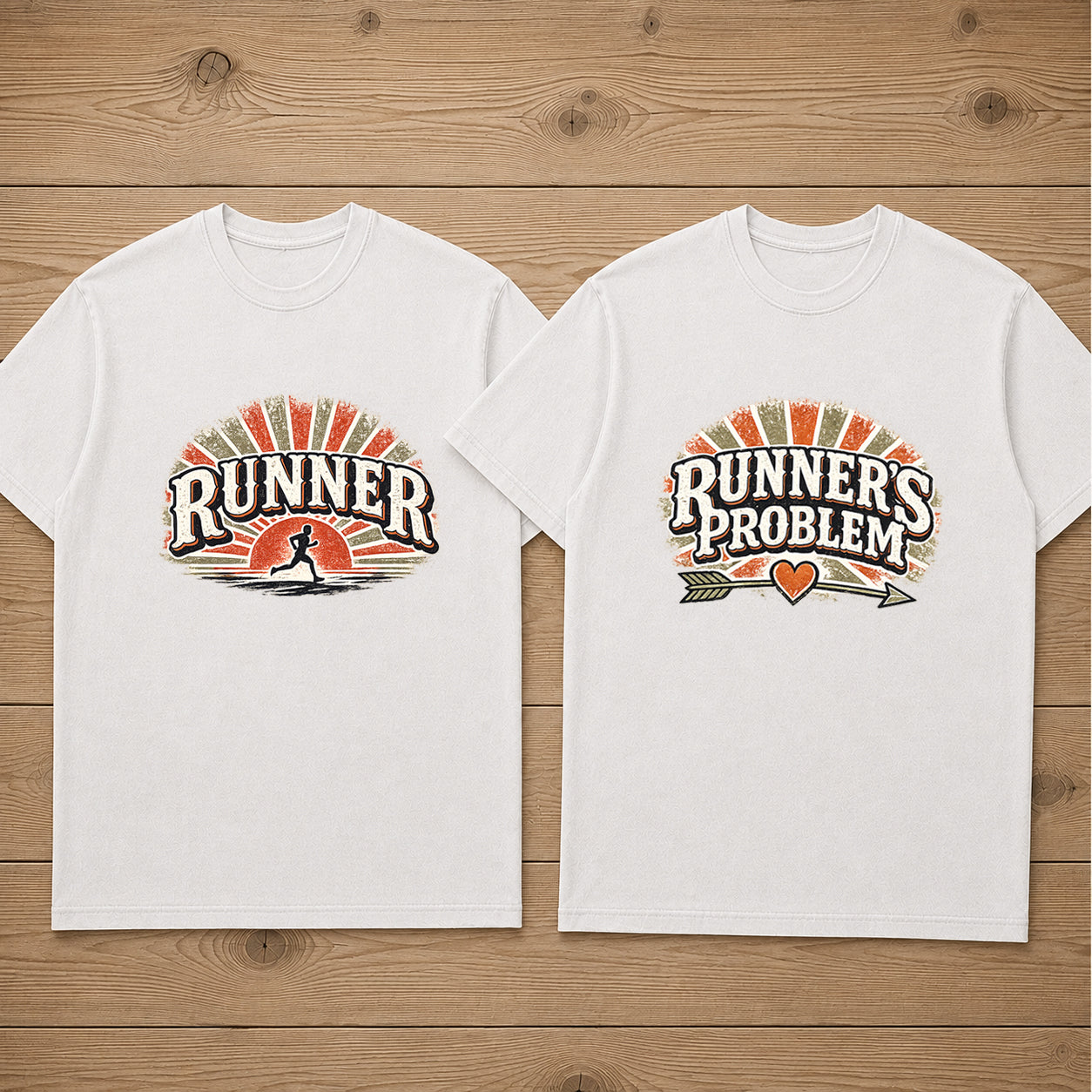 Runner and Runners Problem Matching Couples T-shirt