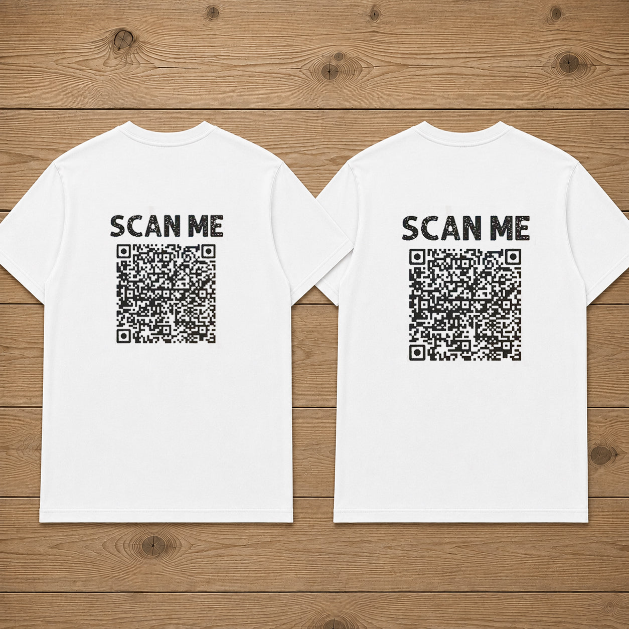 Scan Me Couple T Shirt Back