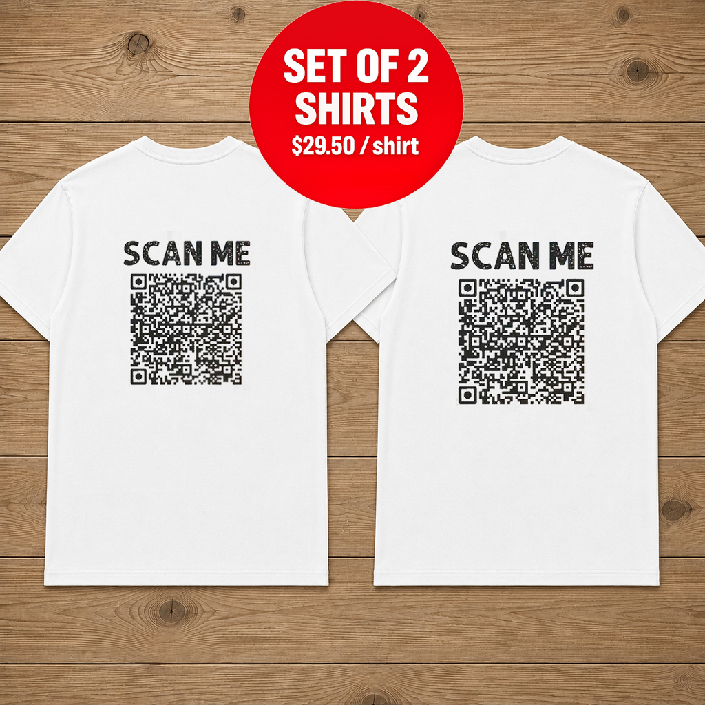 Scan Me Couple T Shirt Back